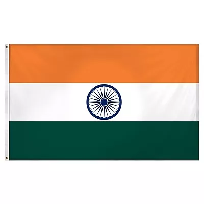 $8.88 • Buy 3x5 India Indian Super-Poly Flag 3'x5' Banner Brass Grommets Fade Resistant