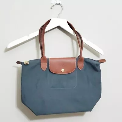 Longchamp Le Pliage Handbag Nylon Navy Blue Bag Womens Made In France • $65