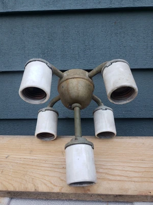 $65 • Buy  Electric Rare Socket Cluster Lamp Part  Socket 5 Socket Industrial 
