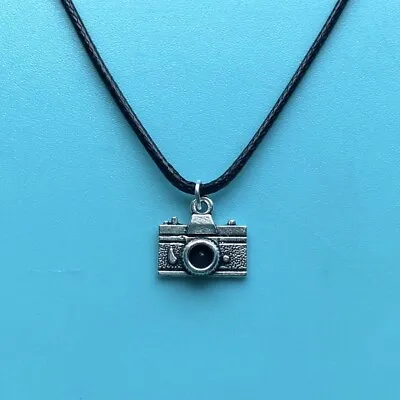 Camera Photo Flash Cartoon Cute Suede Leather Necklace • £4.99