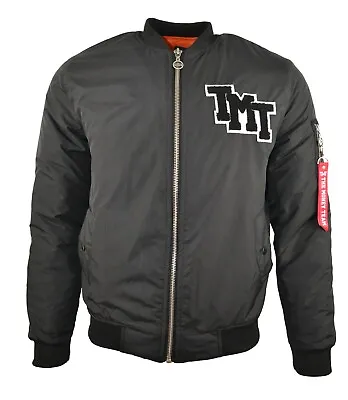 Tmt The Money Team Bomber Flight Jacket Black Chest Logo Floyd Mayweather Boxing • $89.94