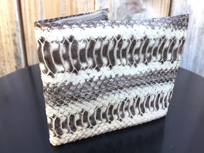 $20 • Buy Men's New Royal Brand Genuine Snake Skin Bifold Multi Pocket Wallet Free Ship