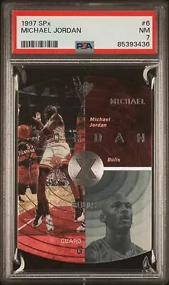 1997 Spx #6 Michael Jordan PSA 7 • $30