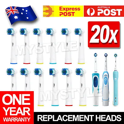 20pcs Replacement Toothbrush Electric Brush Heads For Oral B Braun Models Series • $11.45