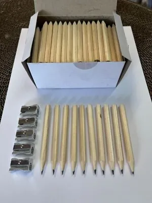 Sbs Consumables Half Pencils Hb  Size Golf Eco Friendly - Box 144+ 10sharpeners • £6.95