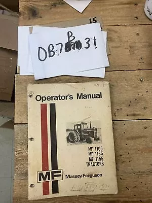 Massey Ferguson MF 1105 1135 1155 Operators Manual Original OEM • $22.89