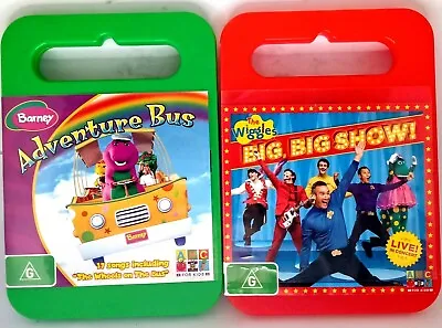 The Wiggles - Big Big Show & Barney - Adventure Bus DVDs Lot Region 4 PAL  • $16.95