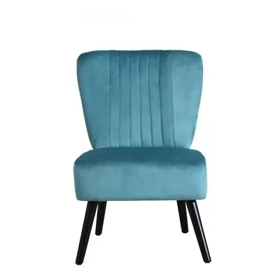 Crushed Velvet Shell Scallop Oyster Accent Occasional Chair Dining - Refurbished • £56.99
