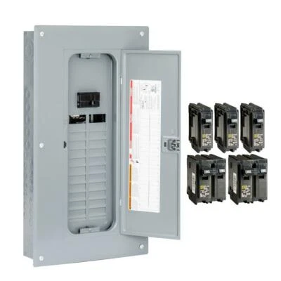 $142.88 • Buy Square D 100 Amp 24-Space 48-Circuit Indoor Main Breaker Panel Box Load Center