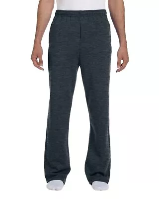 Jerzees 974MP Unisex NuBlend Open-Bottom Fleece Stylish Sweatpants • $24.16