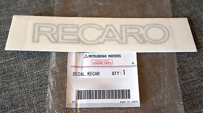 Recaro Sticker For Mitsubishi Lancer Evolution Badge Oem Japan • $33