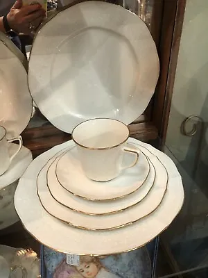 $29.99 • Buy NORITAKE CHANDON 7306 Gold 5 Pc Place Setting-Dinner Salad Bread Cup Saucer
