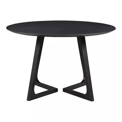 Moe's Home Godenza Round Wood Dining Table In Black Ash • $1925