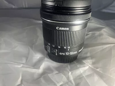 Canon Lens EF-S 10-18mm F/4.5-5.6 IS STM Zoom Lens In Original Box And Unmarked. • $255