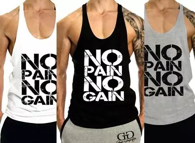 Men Sleeveless Workout Tank Top Gym Fitness Muscle Bodybuilding Y-Back Tank Top • $26.99