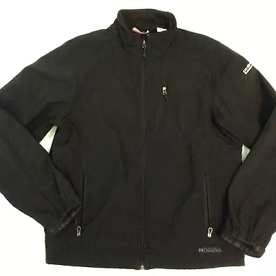 Black Diamond Jacket Mens Large Double Diamond Softshell Full Zip Pockets Skiing • $39