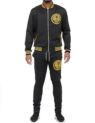 Men’s Tech Scuba Tracksuit Jogging Set Soft Fabric Party Dancing Stretch Flex • $48