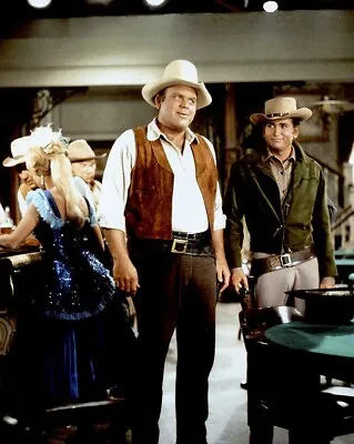 Bonanza Cast Dan Blocker  Michael Landon  8x10 Glossy Photo • $8.99