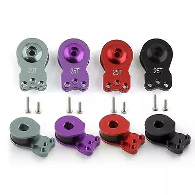 25T Aluminum Alloy Steering Servo Swing Arm Horn For 1/8 1/10 RC Car Boat Model • $5.96