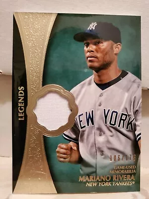 Mariano Rivera 2019 Topps Tier One Legends Game-Used Jersey Relic /175 Yankees • $11.99