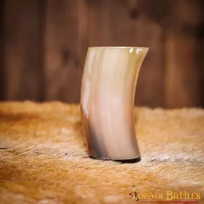 Viking Beer Mug Drinking Cup Genuine Horn Tumbler Wine Mead Ale Natural 250 ML • $21.99