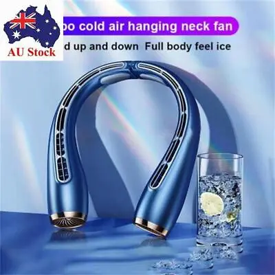 $47.66 • Buy Hanging Neck Fan Refrigeration Neckband Neck Hanging Cooler USB Rechargeable