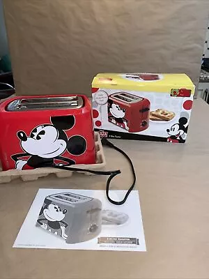 Disney Mickey Mouse Imprint Toaster Model DCM-21 Open Box. H4 • $21.99