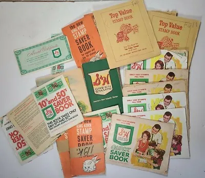 17 Trading Stamp Books S&H Green Stamps Top Value King Korn & Loose Stamps + • $19.25