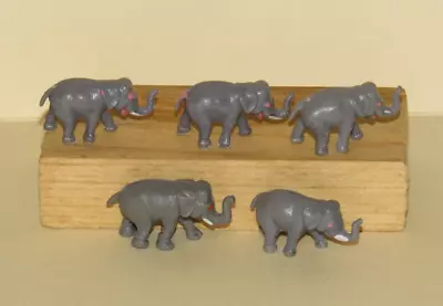 5 N Scale ELEPHANTS For Model Circus Zoo Or Jungle Train Layouts & Displays • $5.50