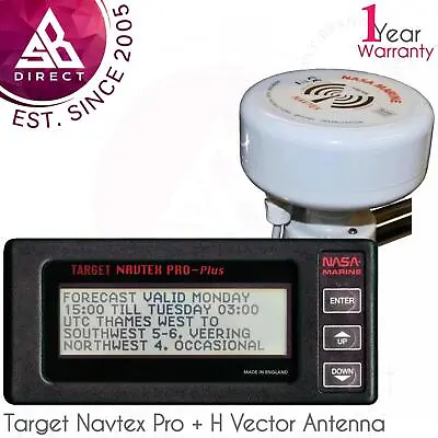 NASA Marine Target Navtex Pro Plus Receiver With H Vector Antenna│For Marine • £294.54