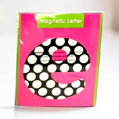 Magnetic Alphabet Assorted Colorful And Traditional Polka Dot Design [Letter E] • $3.99