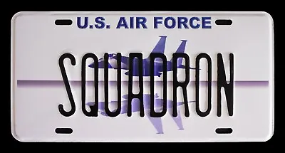 Usaf Auto Front Novelty License Plate   Squadron   Us Air Force Fighter Jet  • $99.99