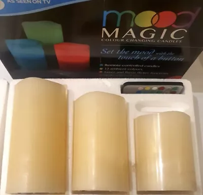 £9.50 • Buy JML Mood Magic - Colour Changing LED Candles Flameless Flickering Wax Set Remote