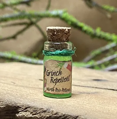 Green Dollhouse Miniature Artisan Potion Fairy Christmas Witch Halloween • $9.94
