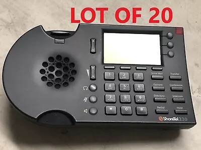 Lot Of 20 ShoreTel 230 3-Line 10/100 Business IP Desk Phone No Stand No Handset • $199.95