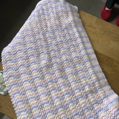 £15.99 • Buy Hand Knitted Baby Shawl 