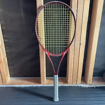 1990 Vintage Prince CTS Response Oversize 4 3/8 Red Tennis Racket Used • $19