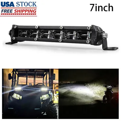 7inch Ultra Slim LED Light Bar 6D Spot Flood Driving For UTV Offroad Motorcycle • $15.88