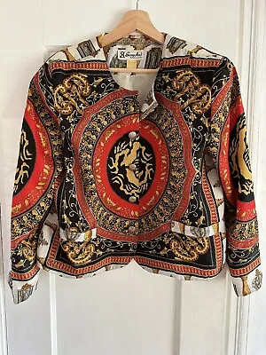 Sang An Collarless Multi-design/color Polyester Long-Sleeve Jacket Vintage • $17