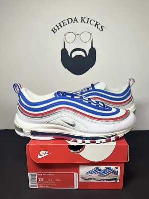 Nike Air Max 97 All Star Jersey White Blue Red Shoe Men's Size 13 921826-404 Og • $152.10