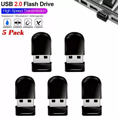 5 Pack/Lot USB 2.0 Flash Drive 64GB 32GB 16GB 8GB Thumb Memory Stick USB Stick • $9.99