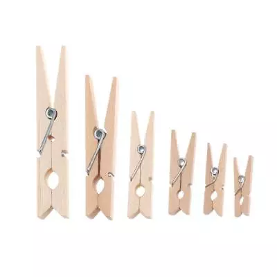 Airer Dry Line Wooden Clothespin Photo Paper Pegs Clothes Pegs Pine Wood Clips • $12.41