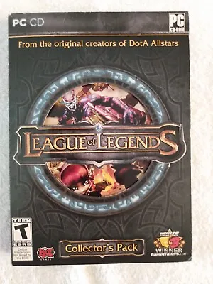 League Of Legends Collector's Pack PC CD-ROM 2009 • $199