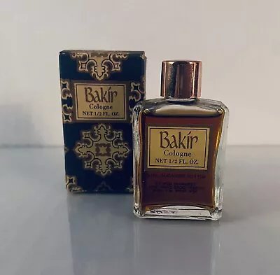 Vintage BAKIR By GERMAINE MONTEIL Splash 1/2 Oz~15 Ml DISCONTINUED • $85