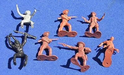 Lot Of Louis Marx 54mm Cowboy Figures EX From 1950s • $7