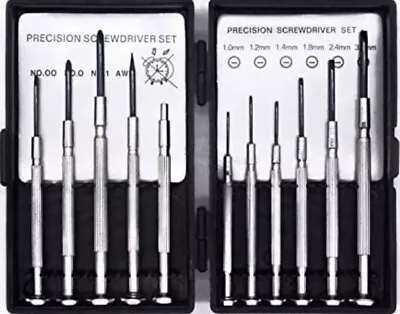 11 Pieces Mini Precision Screwdriver Set Tool Laptop Watches Mobile Repair Micro • £3.45