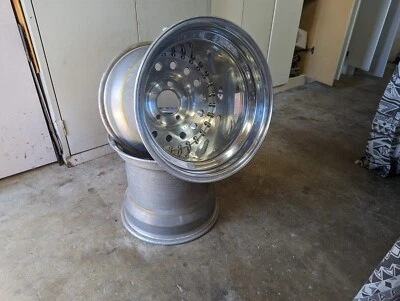 $1795 • Buy Vintage Centerline Pro Stock Aluminum Wheels 15x14 -3.5  Back Spc Chevy Pattern