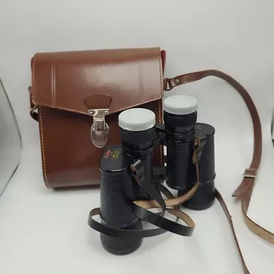 Vintage Berliner Wetzlar 7x35 Binoculars Germany With Brown Case 150307 • $59.95