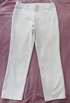 W LANE White Straight PANTS Size 14 BRAND NEW Stretch Comfort Pockets Casual • $16