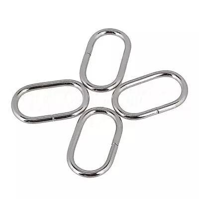 Multifunctional Metal Oval Buckles For Luggage Bag 3.2cm Set Of 20 Silver • $14.72